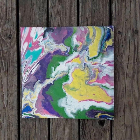 Original Acrylic Abstract Decor Art - Picture 1 of 1